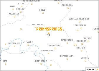 map of Primm Springs