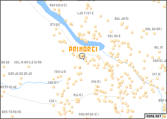 map of Primorci