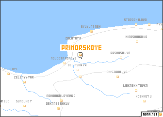 map of Primorskoye