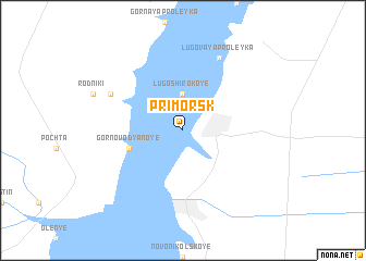 map of Primorsk