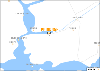 map of Primorsk
