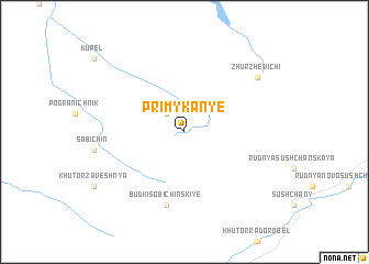 map of Primykanʼye
