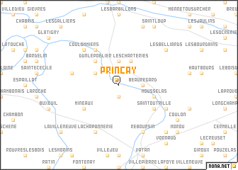 map of Prinçay