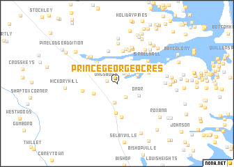 map of Prince George Acres