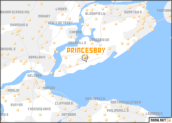 map of Princes Bay