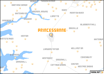 map of Princess Anne