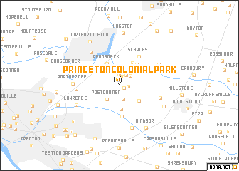 map of Princeton Colonial Park