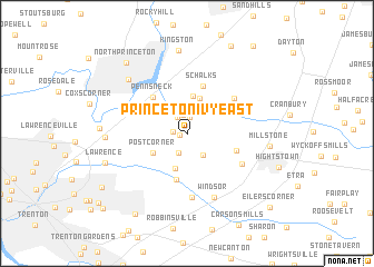 map of Princeton Ivy East