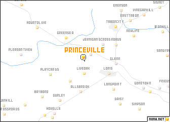 map of Princeville