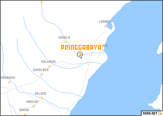 map of Pringgabaya