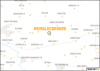 map of Pringle Corners