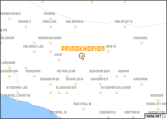 map of Prinokhórion