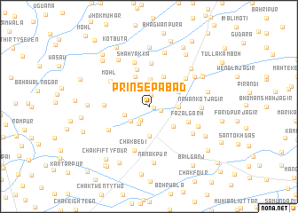map of Prinsepābād