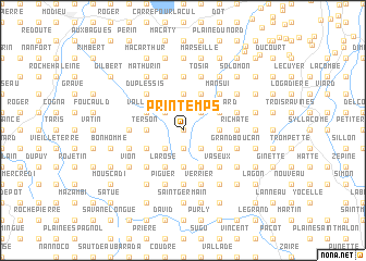 map of Printemps