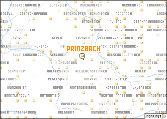 map of Prinzbach