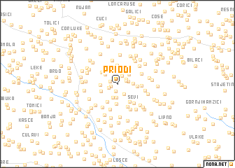 map of Priodi