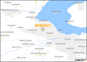 map of Priokskiy