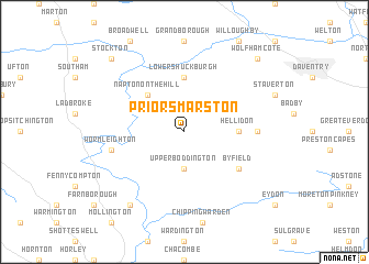 map of Priors Marston