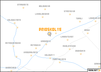 map of Prioskolʼye