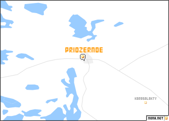 map of Priozernoe