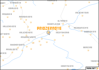 map of Priozërnoye