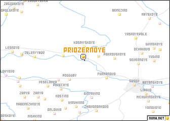 map of Priozërnoye