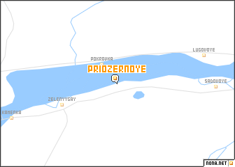 map of Priozernoye