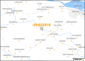 map of Priozer\