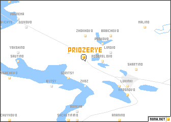 map of Priozer\