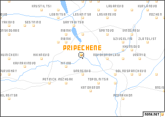 map of Pripechene