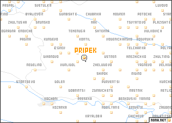 map of Pripek