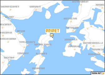 map of Pripet