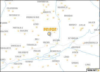 map of Pripor