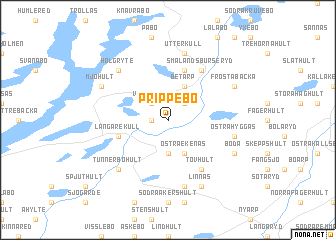 map of Prippebo