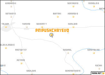 map of Pripushchayevo