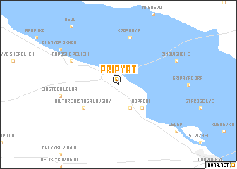 map of Pripyatʼ