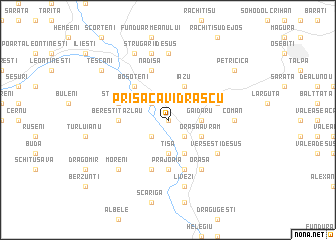 map of Prisaca Vidraşcu