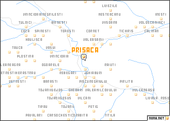 map of Prisaca