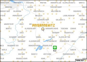 map of Prisannewitz