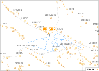 map of Prisap