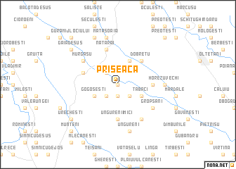 map of Priseaca