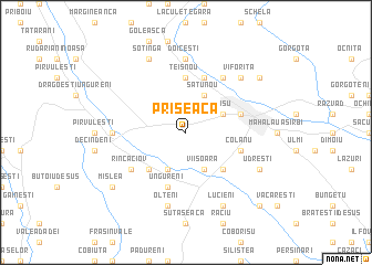 map of Priseaca