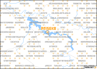 map of Příseka