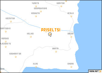 map of Priseltsi