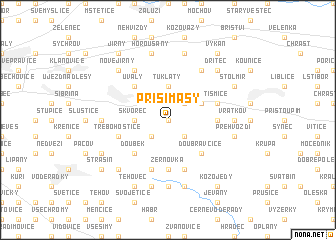 map of Přišimasy