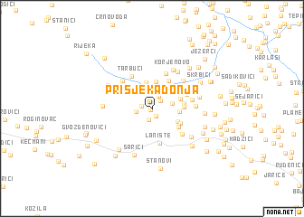 map of Prisjeka Donja