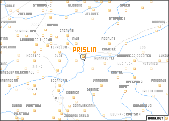 map of Prišlin