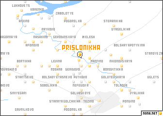 map of Prislonikha