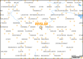 map of Příslop