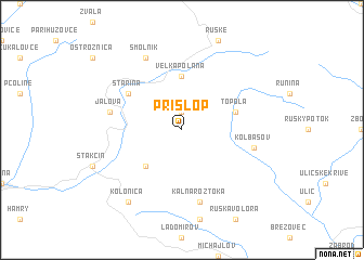 map of Príslop